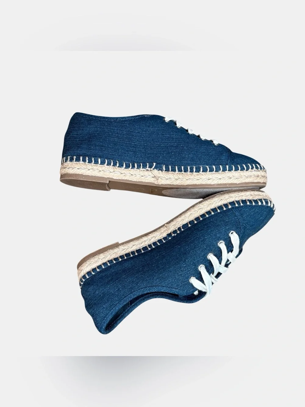 Unisa Denim Espadrille Sneakers Lace Up Casual Shoes Women’s 7M
